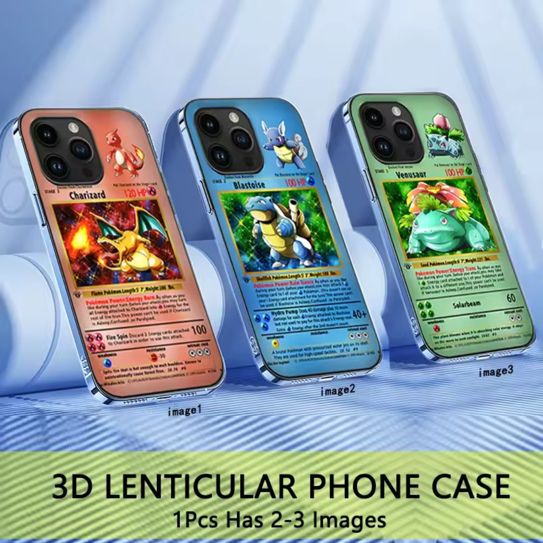 Funda para teléfono 3D de pokemon