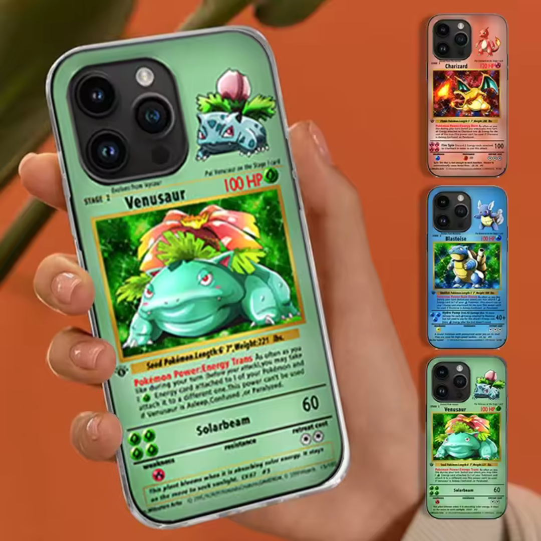 Funda para teléfono 3D de pokemon